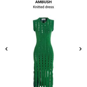 Ambush Sleeveless Green Midi Dress